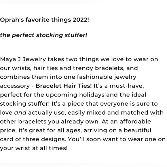 Maya J Bracelet Hair Ties - Picture 3 of 10